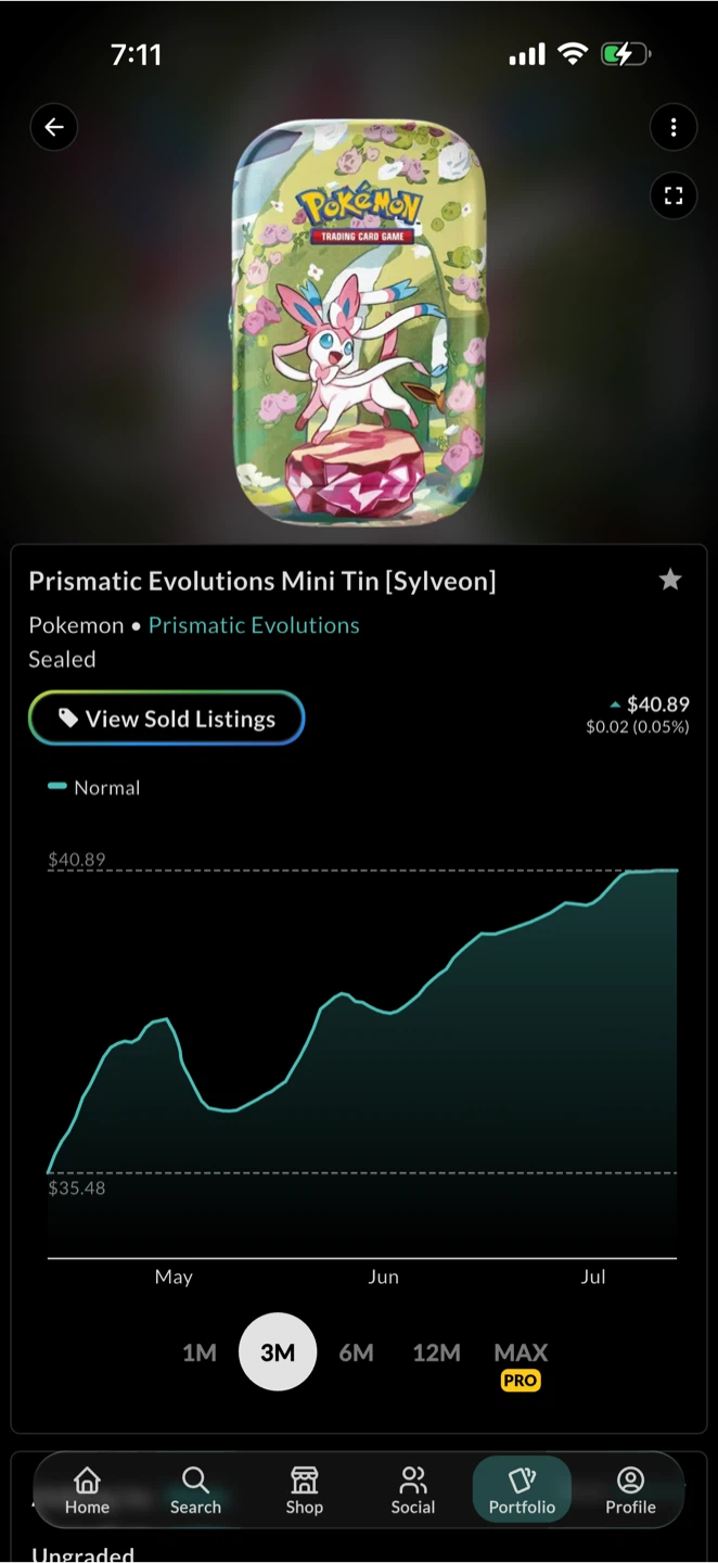 Pokemon Prismatic Evolutions Mini Tin [Sylveon]