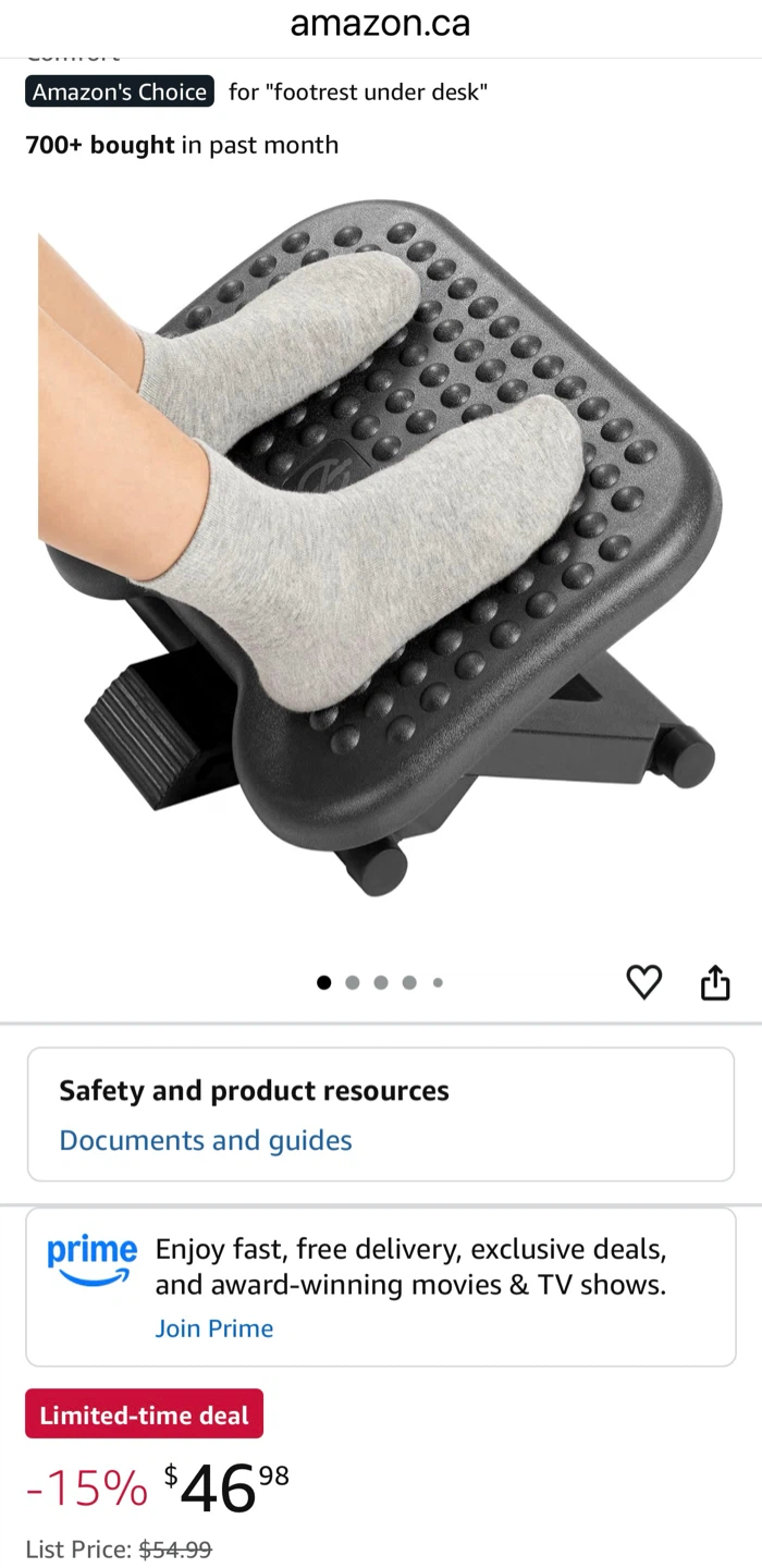 Adjustable Footrest - Brand New Never Used - photo 3
