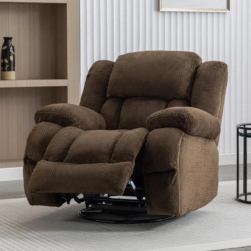 Brown Swivel Recliner Chair - photo 2
