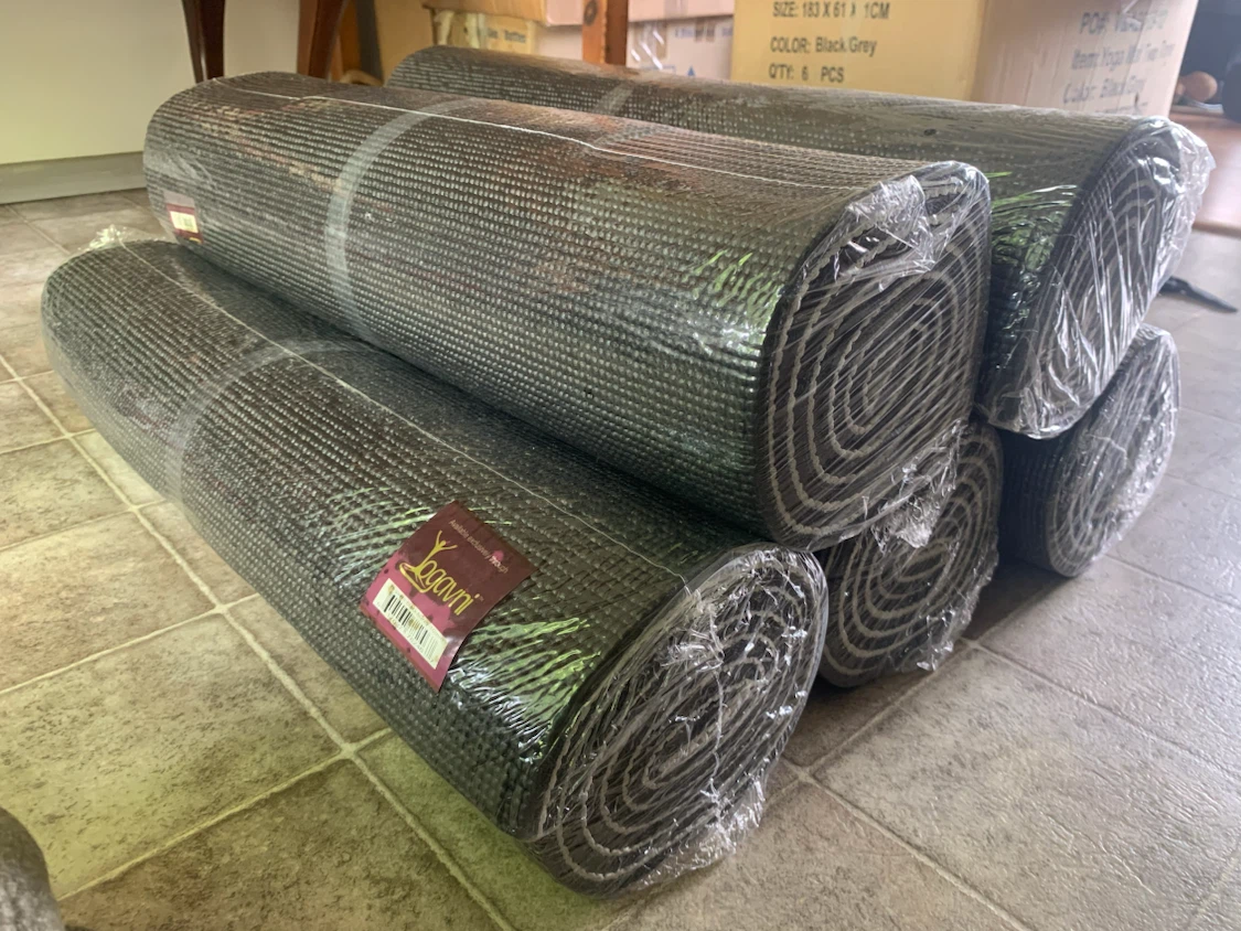 Yoga/Pilates Mats — thick, durable, two-toned