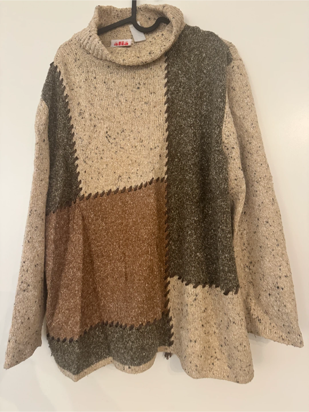 Tessellation Patchwork Turtleneck Sweater