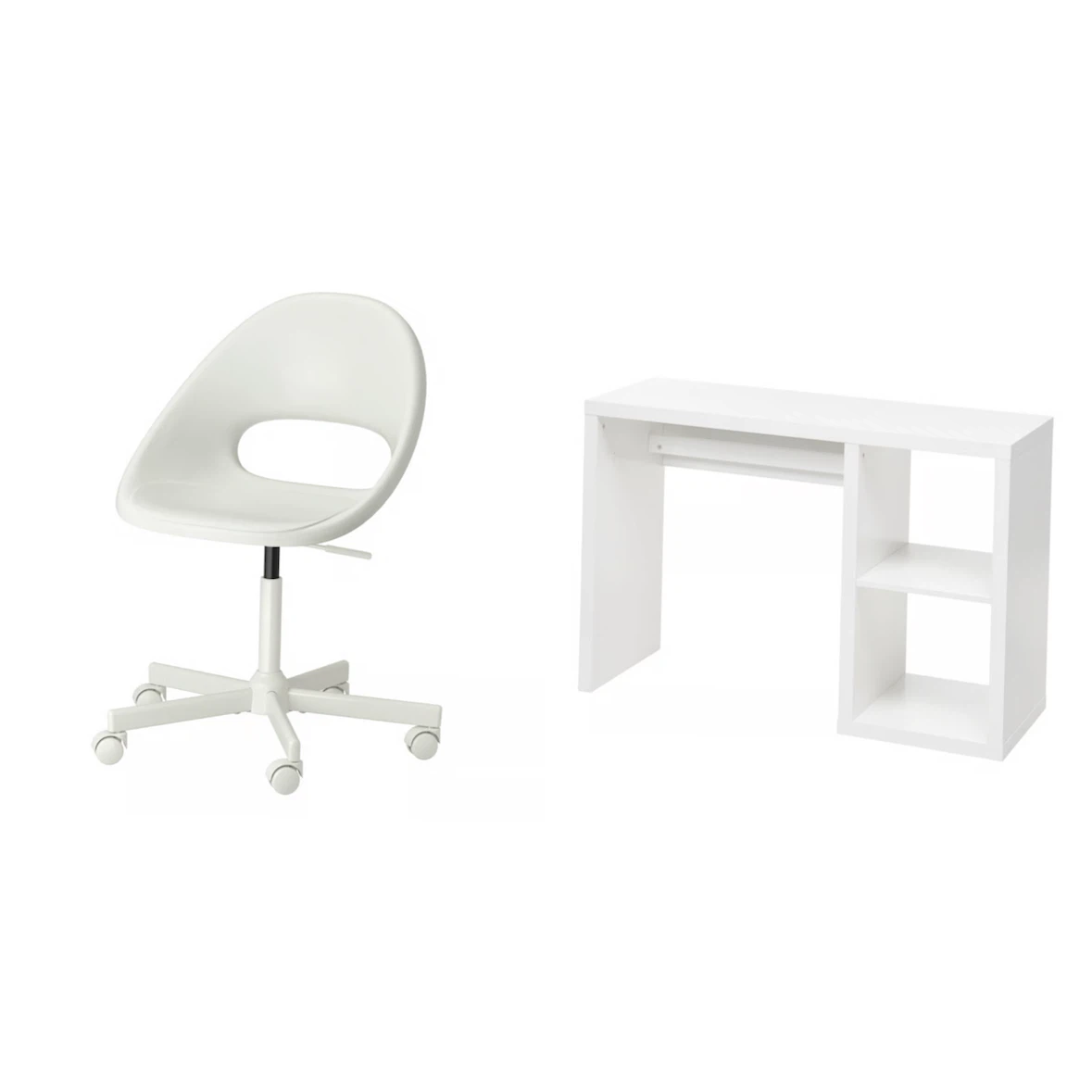 White Desk and Chair Set