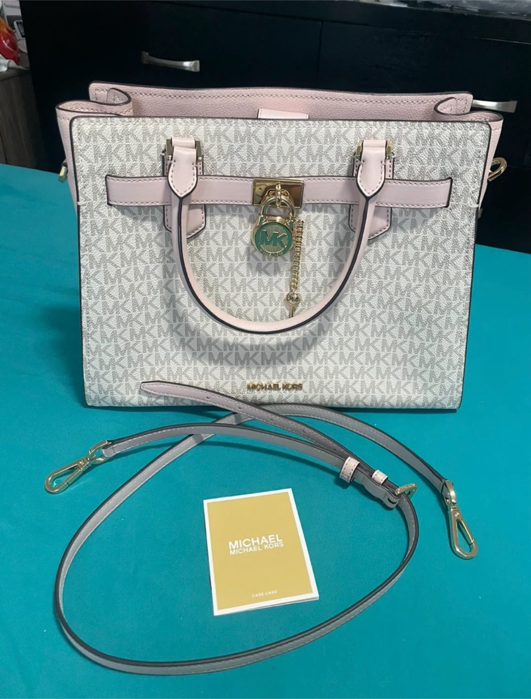 Michael Kors Handbag with Pink Trim