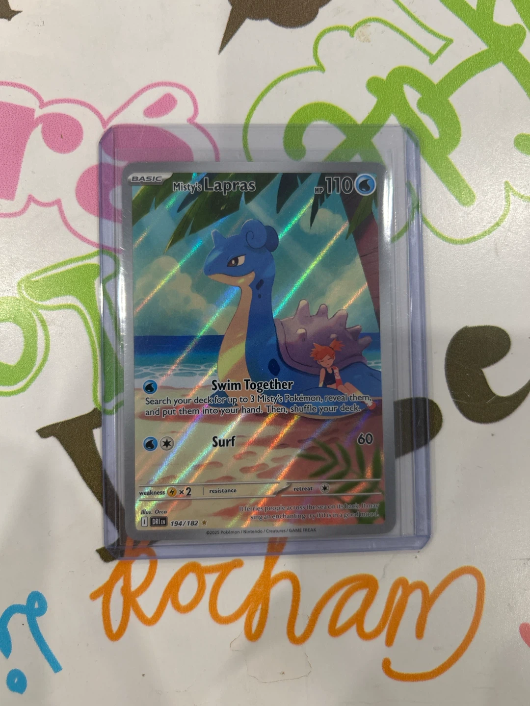 Misty’s Lapras Illustration Rare - Destined Rivals Pokemon