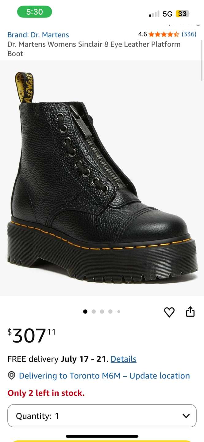 Dr. Martens Sinclair Platform Boots - photo 3