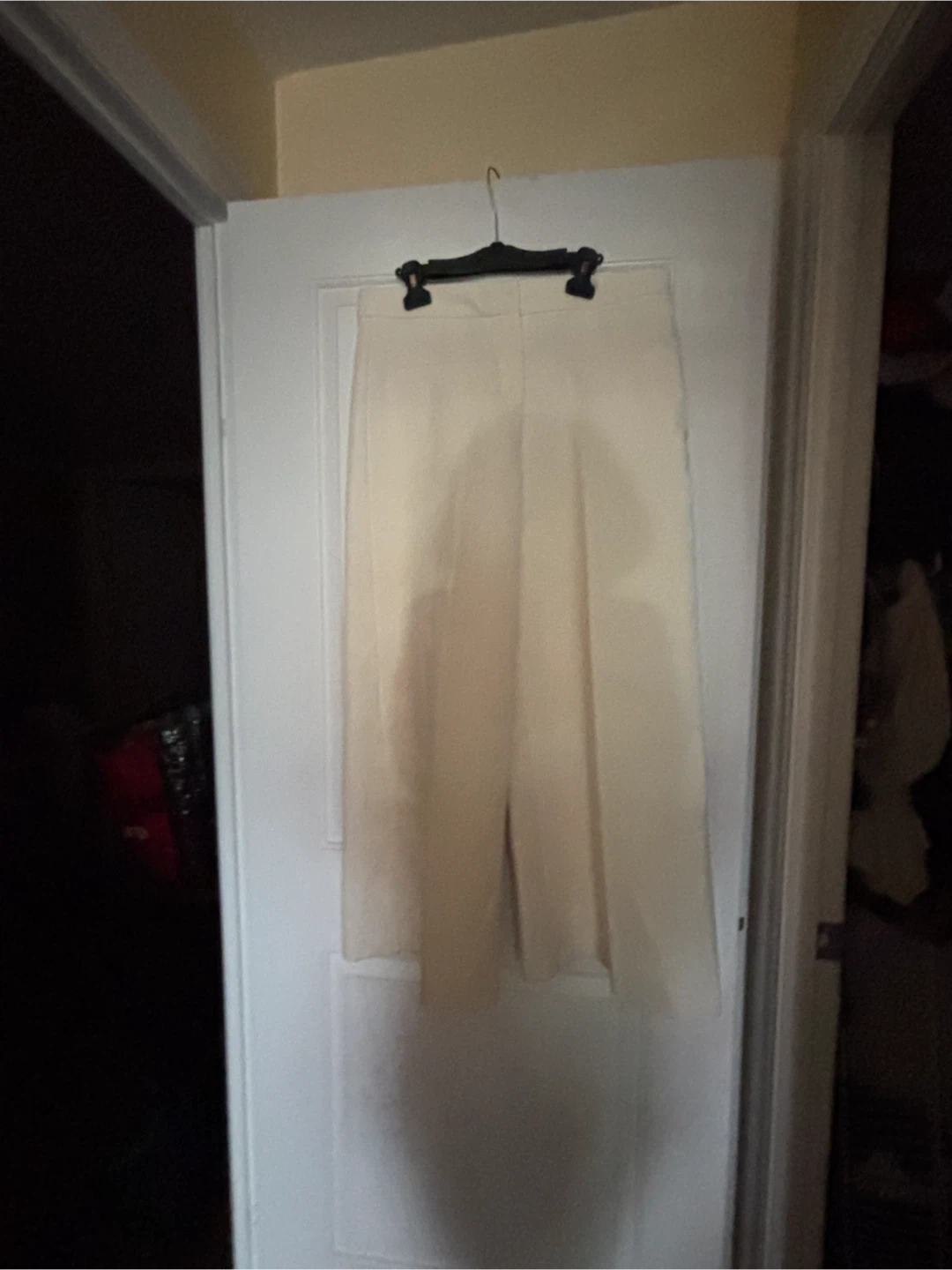 Mango Cream Wide Leg Trousers, size 10 - photo 3