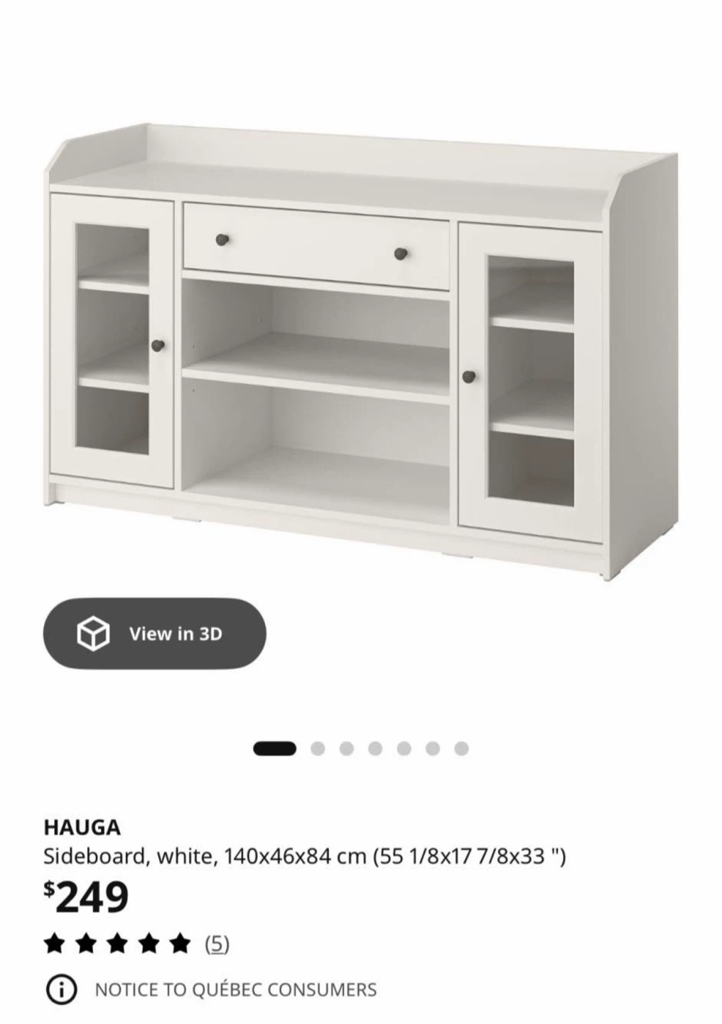 IKEA HAuga Sideboard - White - photo 2