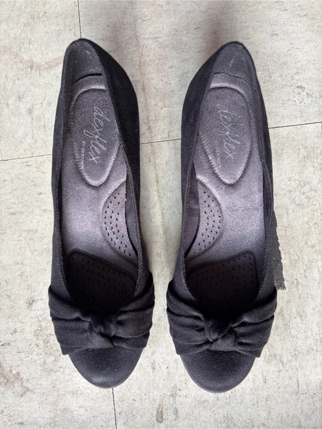 DexFlex by Dexter Black Wedge Flats