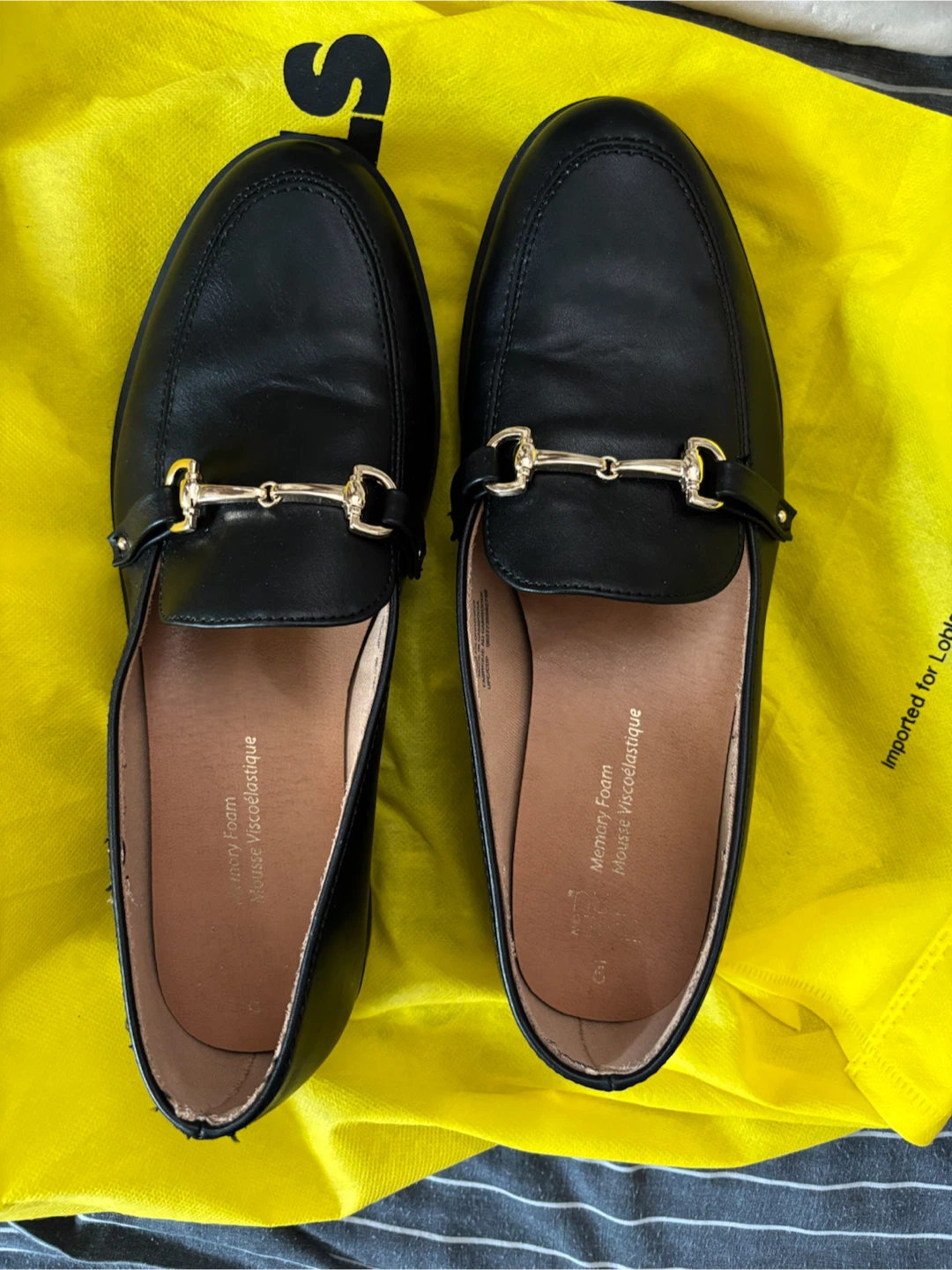 Time and Tru Black Loafers Size 9
