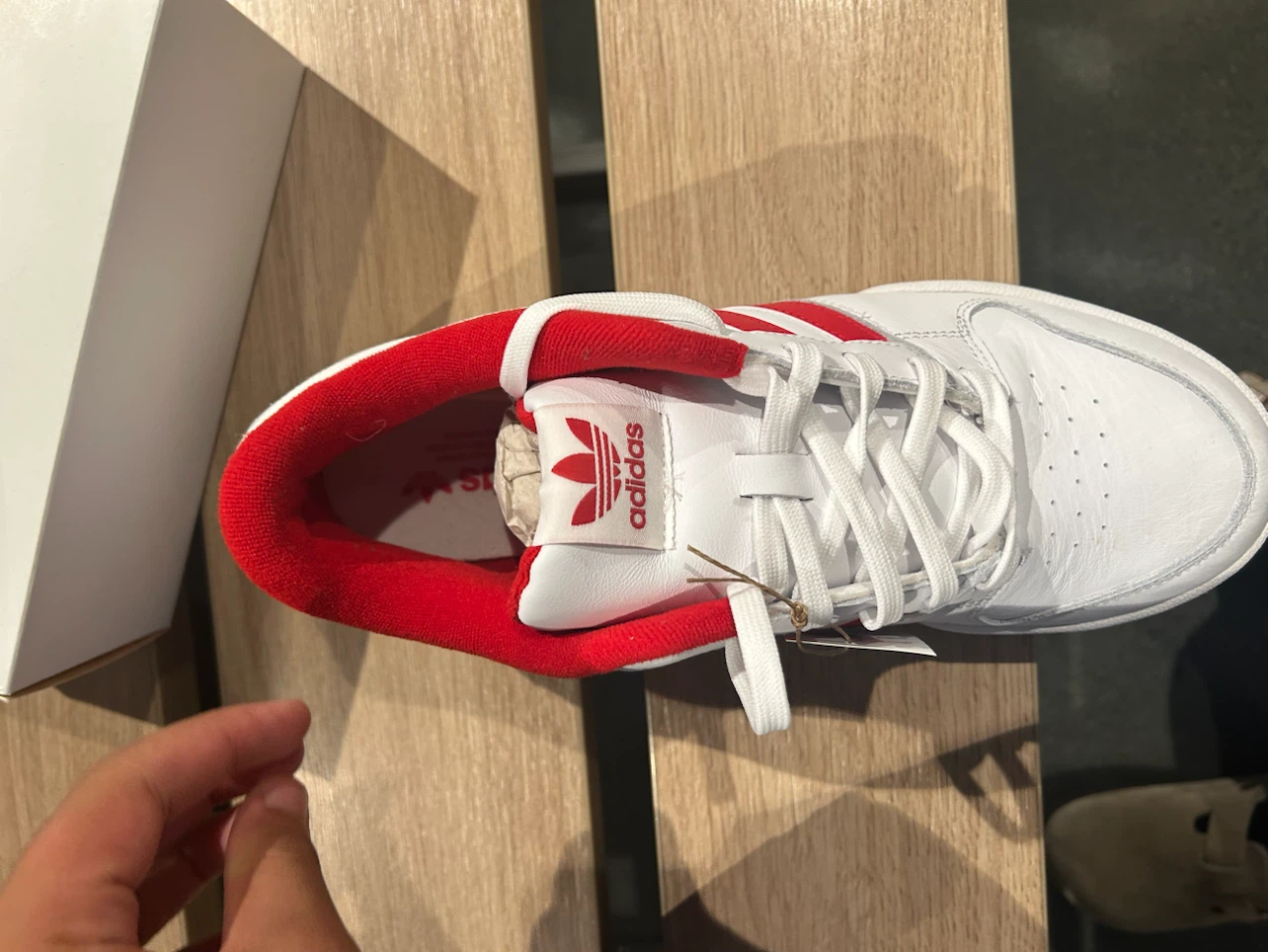 Adidas Team Court 2 STR – White/Red – Brand New – Sizes 7–10 - photo 3