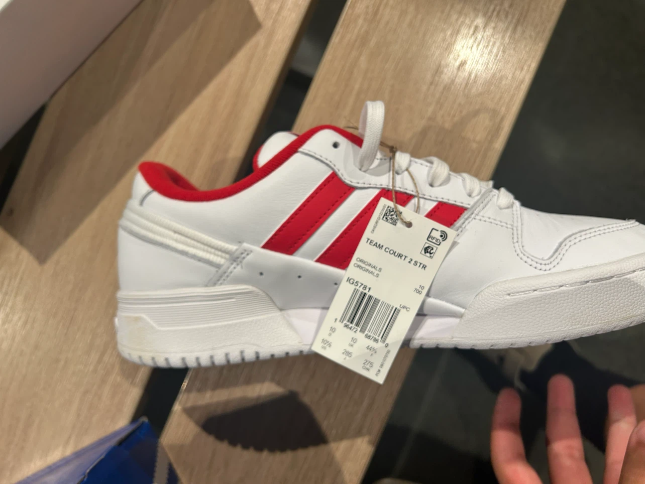 Adidas Team Court 2 STR – White/Red – Brand New – Sizes 7–10 - photo 4