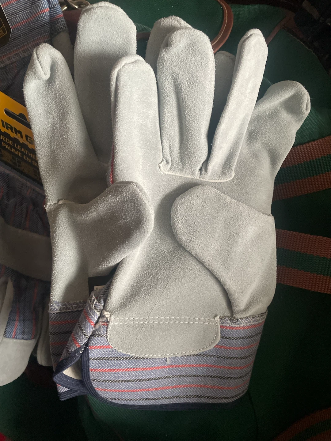 Husky & Firm Grip Suede Leather Work Gloves - photo 2