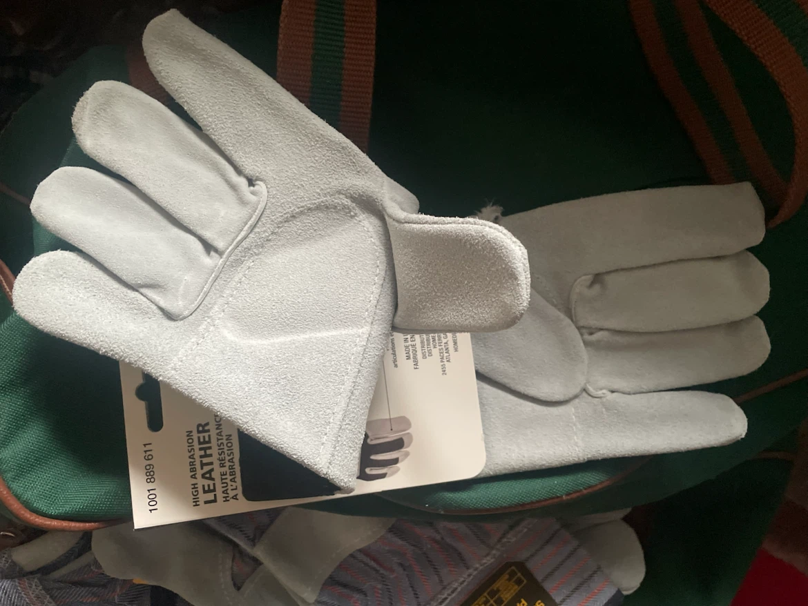 Husky & Firm Grip Suede Leather Work Gloves - photo 3