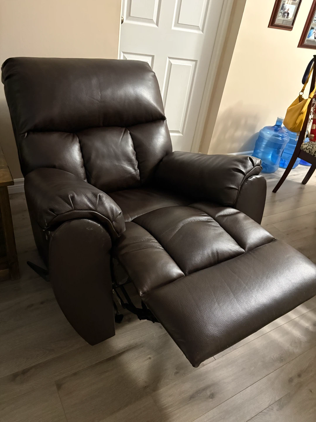 Brown Leather Recliner Chair