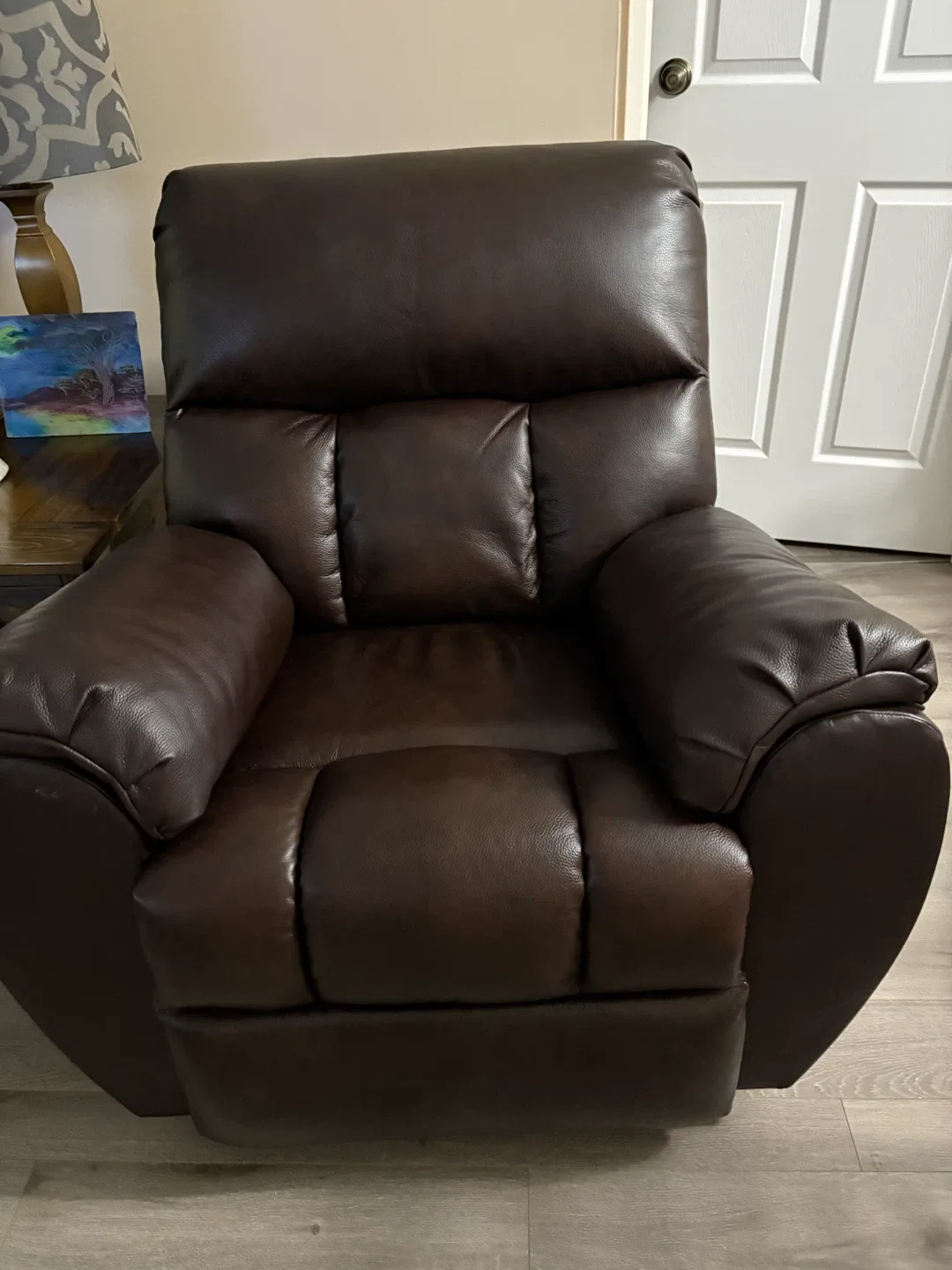 Brown Leather Recliner Chair - photo 2