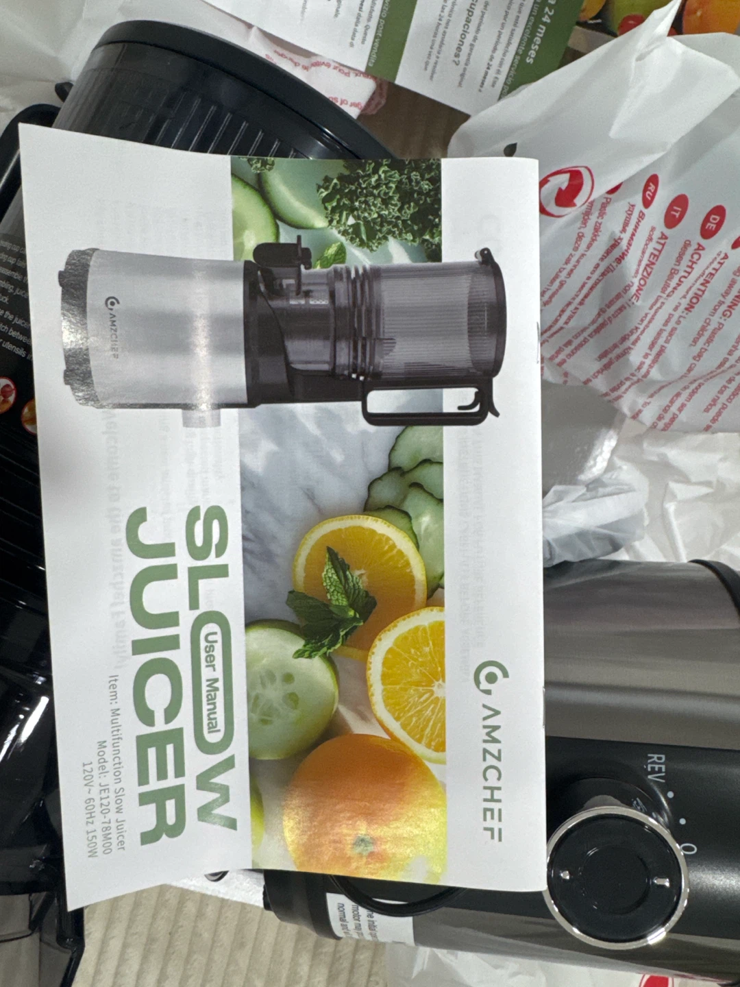 AMZCHEF Multifunction Slow Juicer - photo 2
