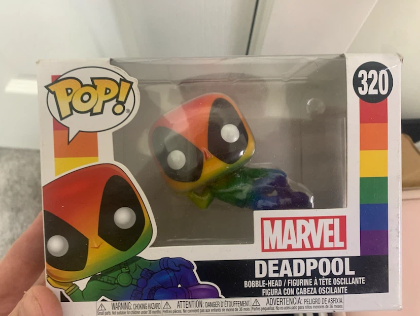 Funko Pop! Marvel Deadpool Rainbow Bobble-Head #320