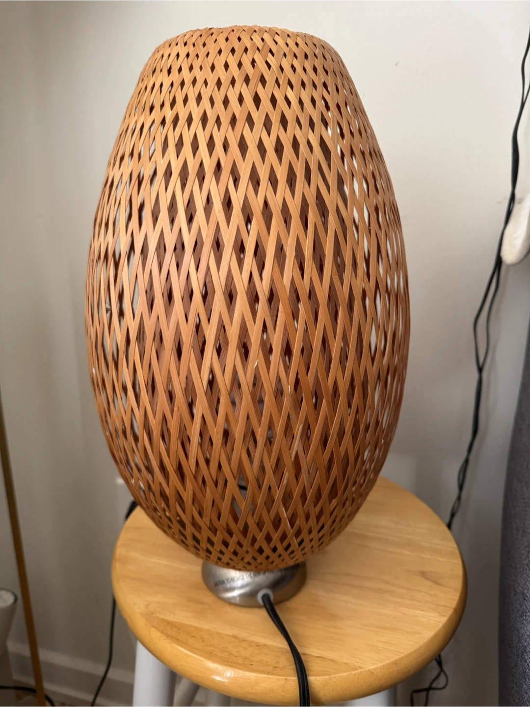 Woven Basket Table Lamp - photo 5