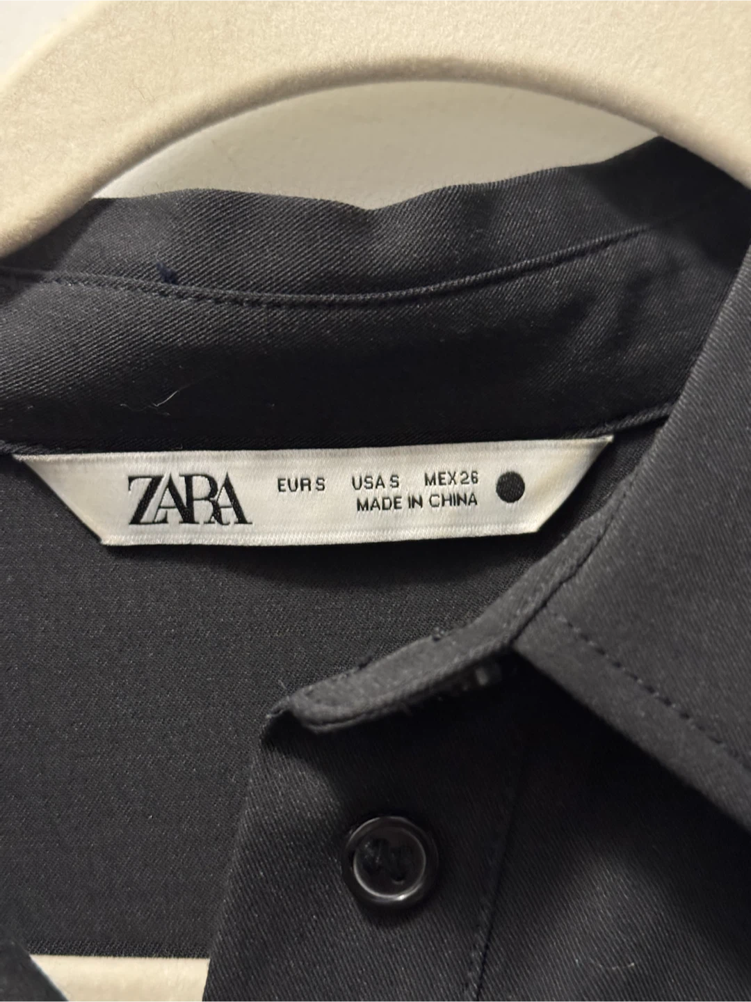 ZARA Black Shirt Dress - Size S - photo 3