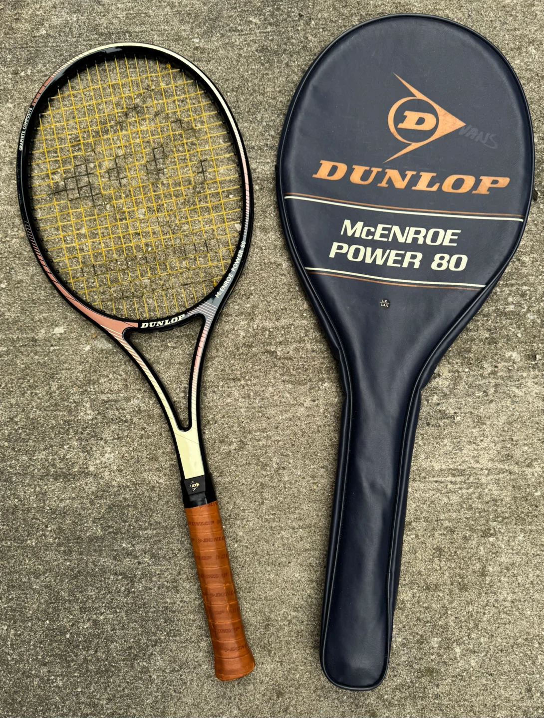 Dunlop McEnroe Power 80 Tennis Racket with Cover