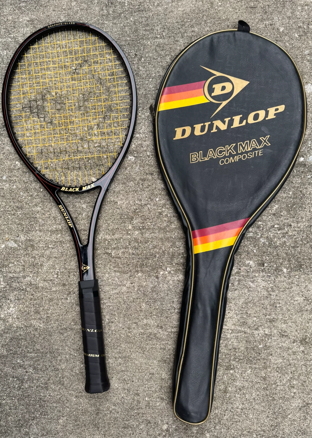 Dunlop Black Max Composite Tennis Racket with Cover