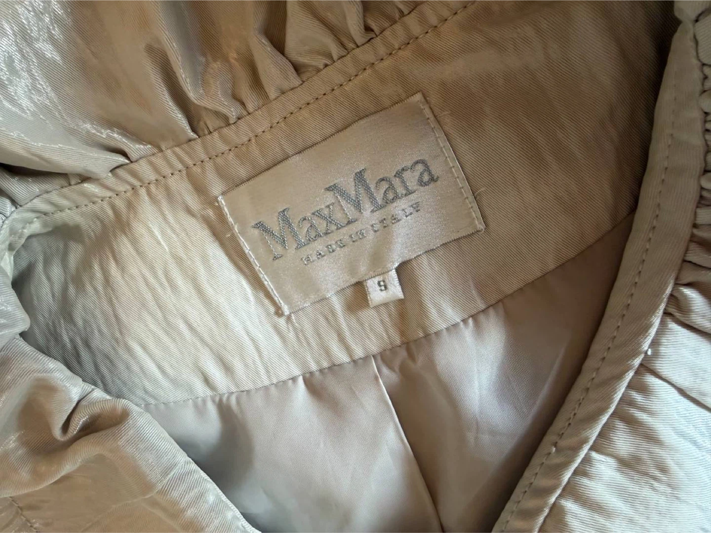 MaxMara Silk Trench Coat - Size S - photo 4