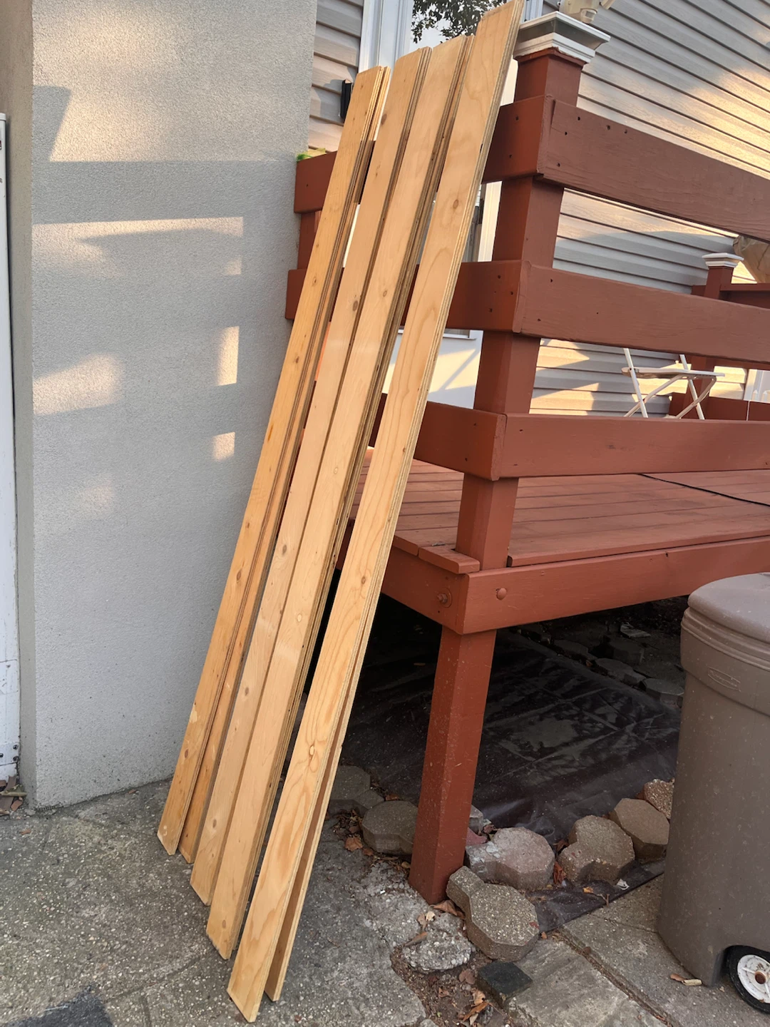 8 FREE PLANKS 1/2 in X 4 in X 80 in