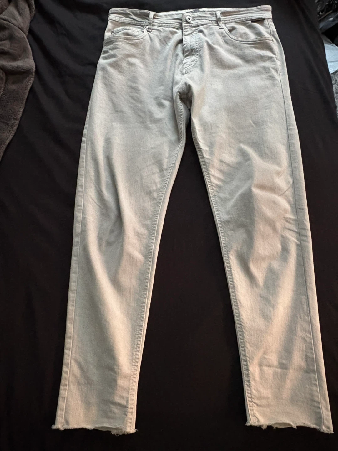 Zara Man Light Grey Denim Jeans