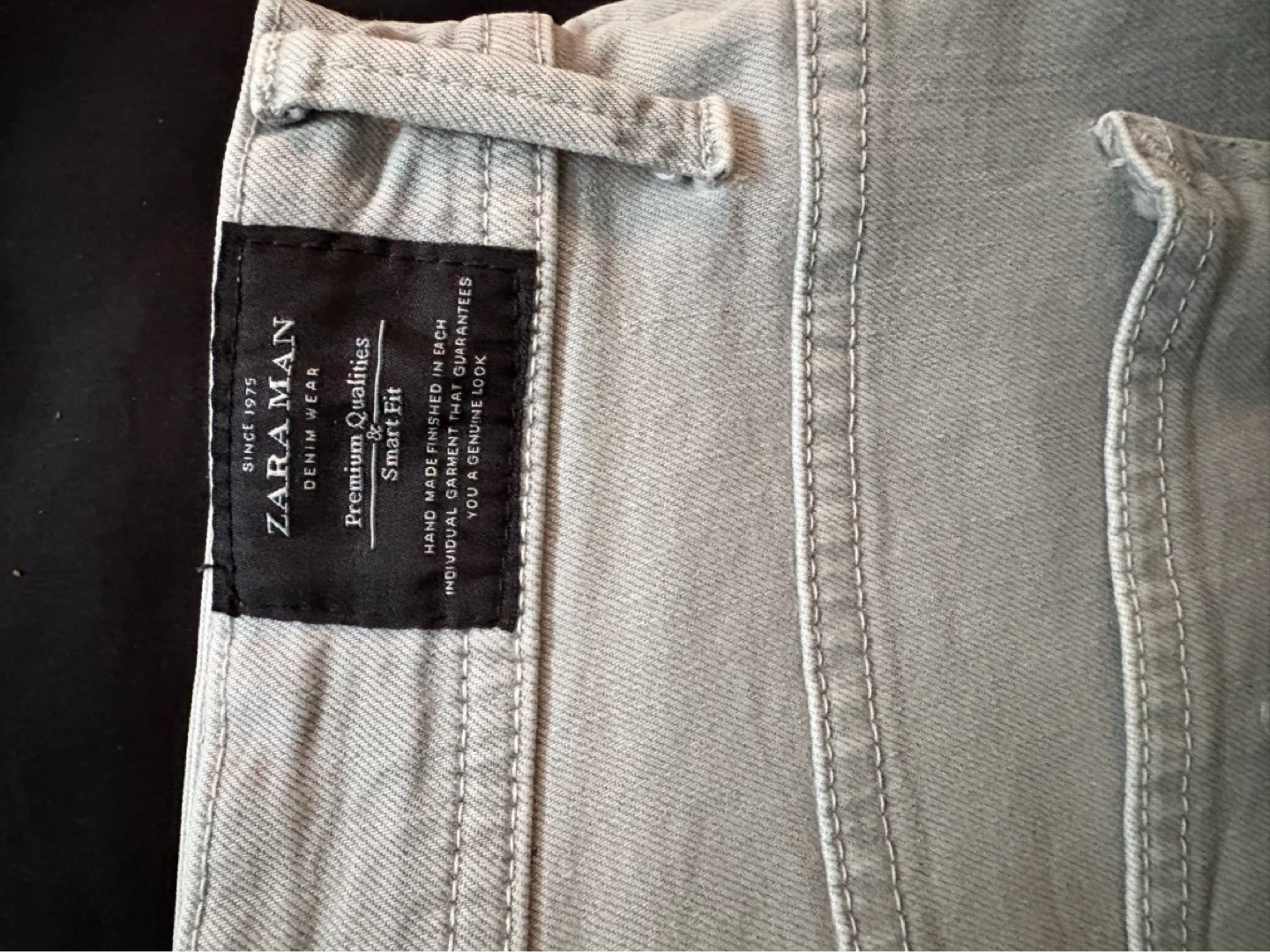 Zara Man Light Grey Denim Jeans - photo 3