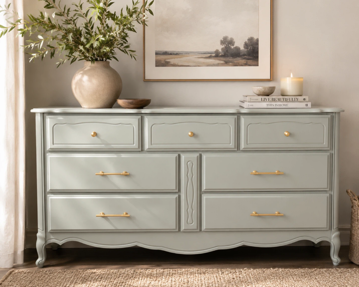 Elegant French Provincial Dresser | Custom Fusion Finish