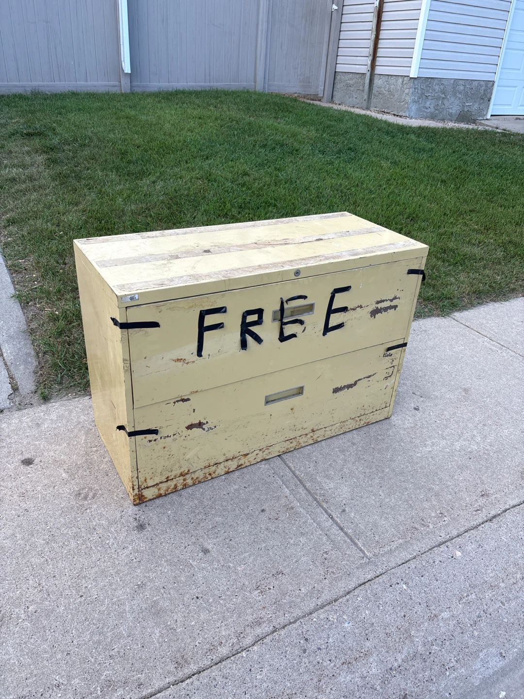 Yellow Filing Cabinet