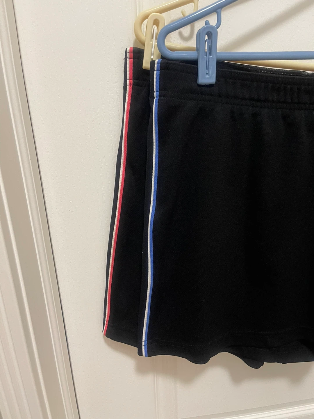 Black Athletic Shorts with Stripe Detail - photo 2