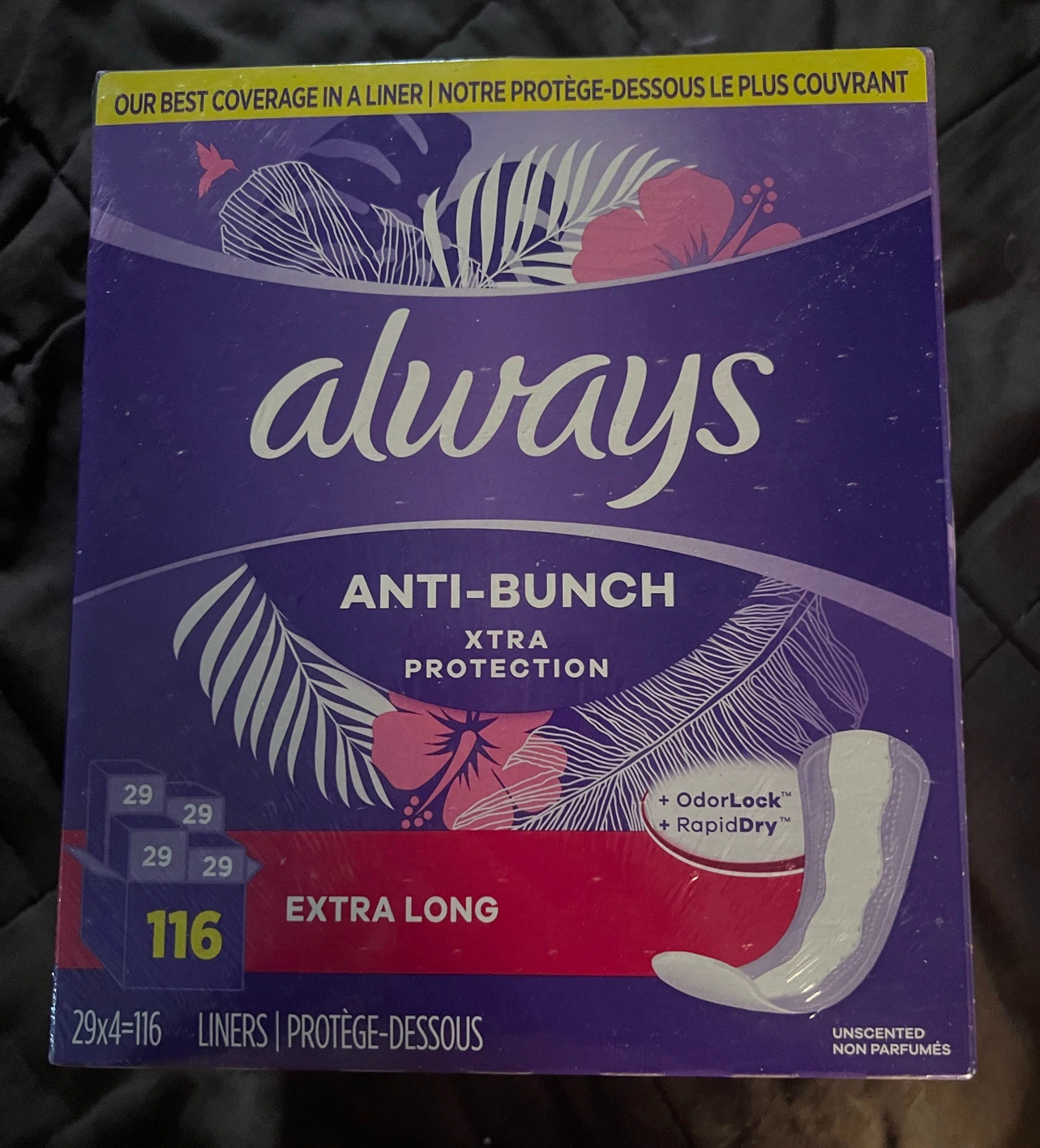 Always Anti-Bunch Xtra Protection Liners - 116 Count