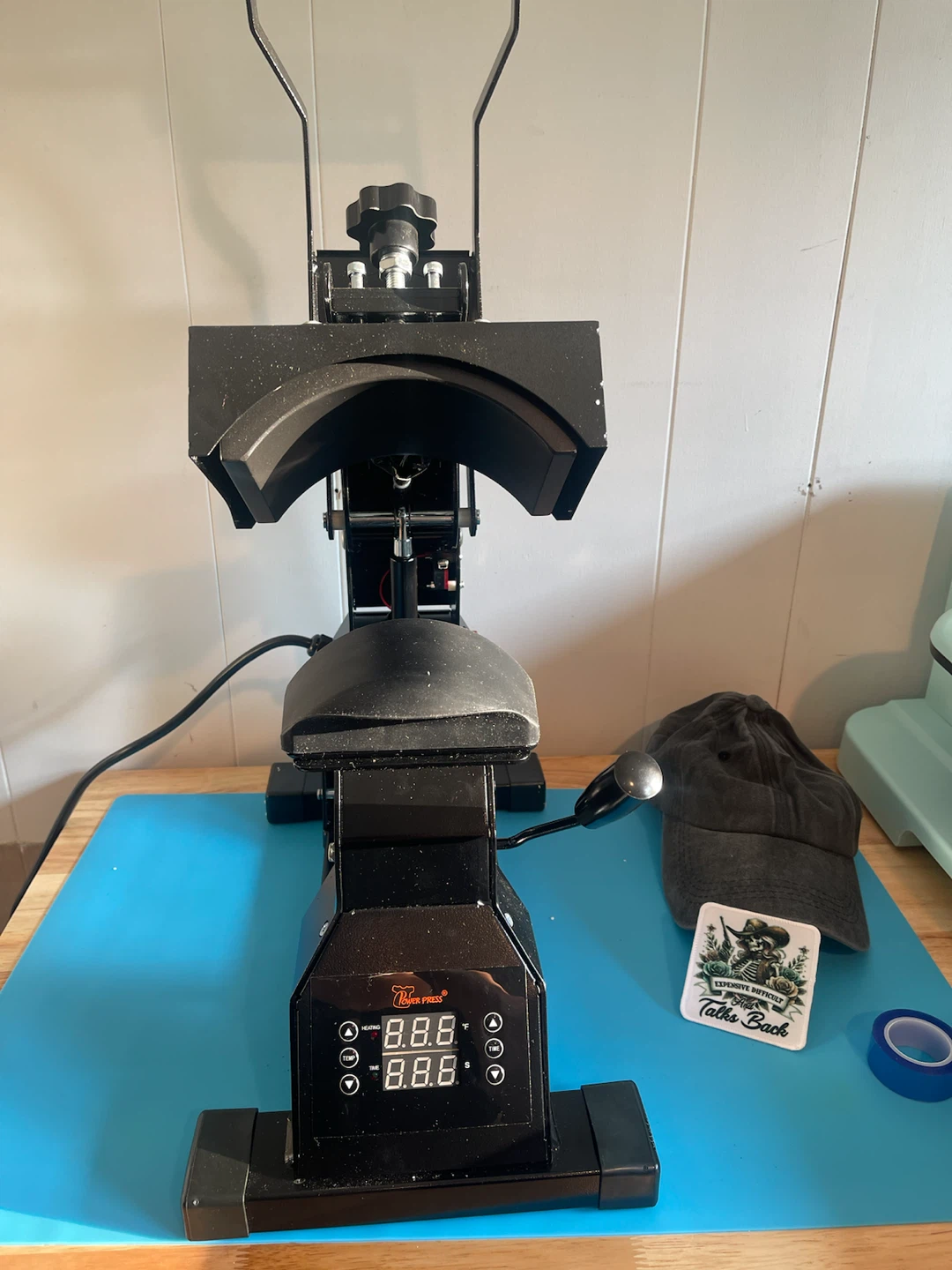 Power Press Cap Heat Press Machine