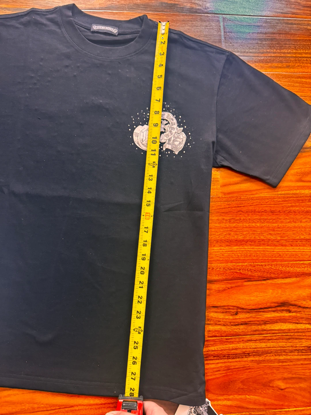Chrome Black Cross Tee - Size Medium - photo 2