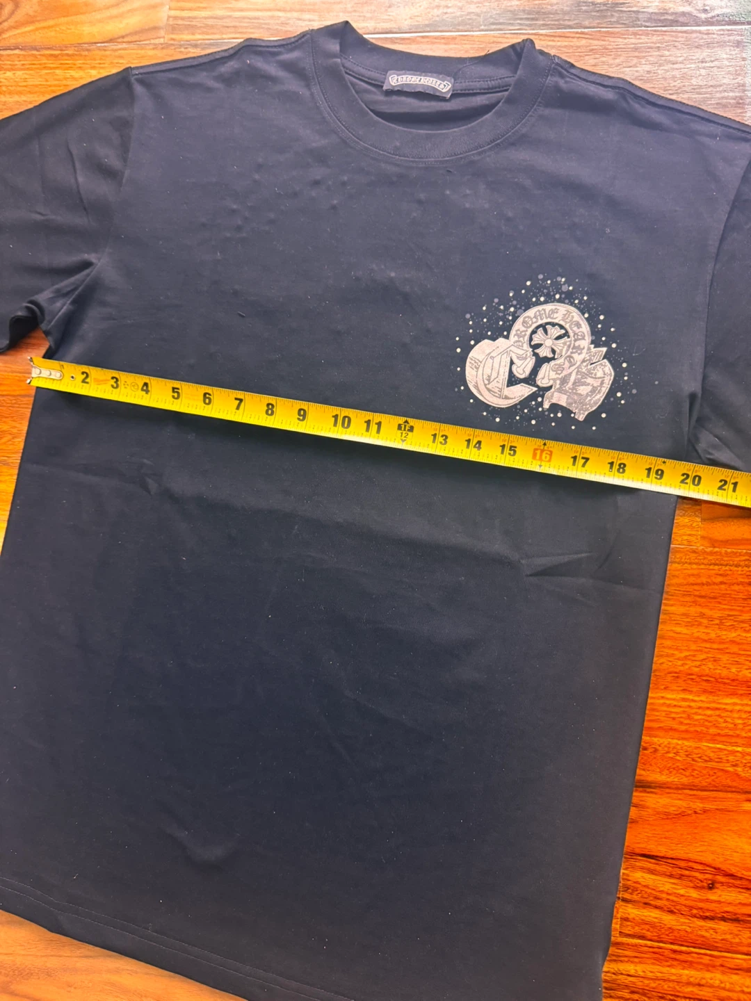 Chrome Black Cross Tee - Size Medium - photo 3