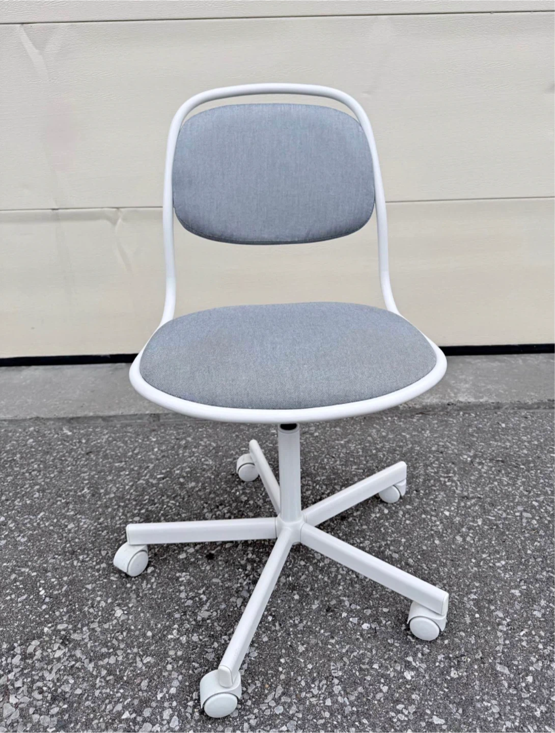 IKEA ÖRFJÄLL Swivel Chair - White/Light Gray
