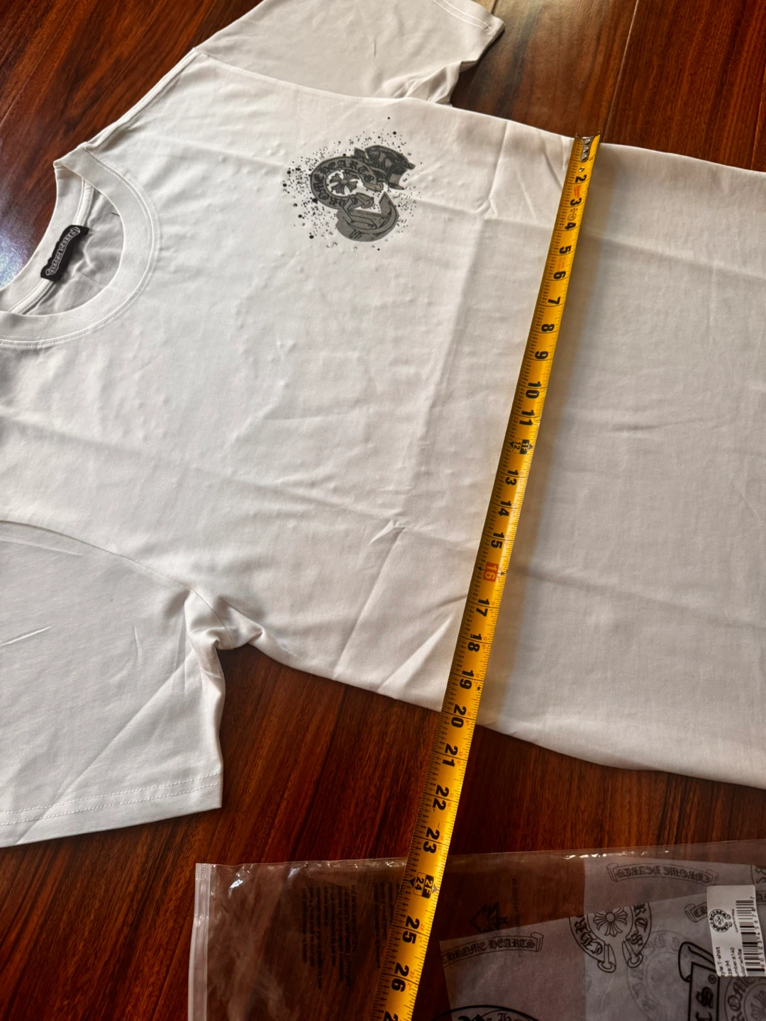 Chrome White Cross Tee - Size Medium - photo 4