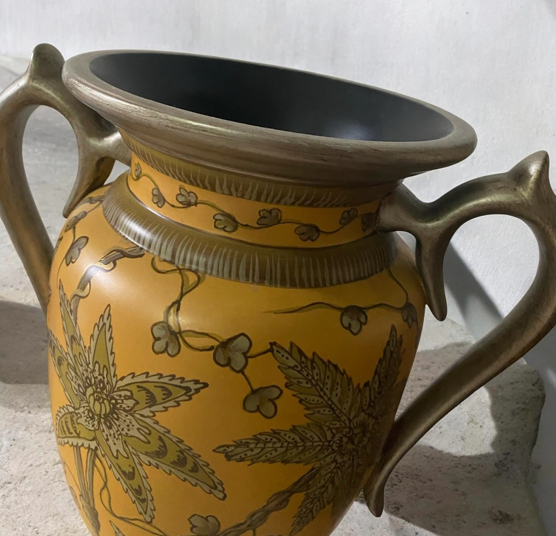 Raymond Waites Amphora Handpainted Ceramic Tall Trophy Vase - photo 3