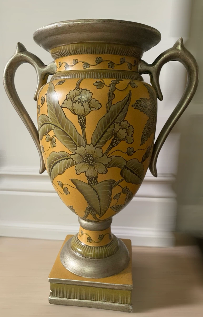 Raymond Waites Amphora Handpainted Ceramic Tall Trophy Vase - photo 4