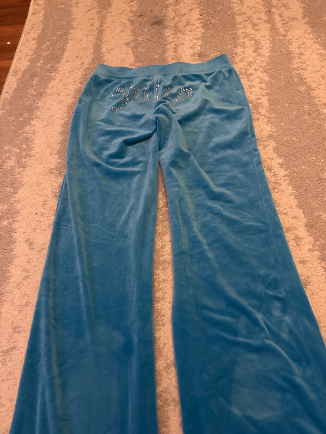 Juicy Couture Velour Track Pants XXS Blue