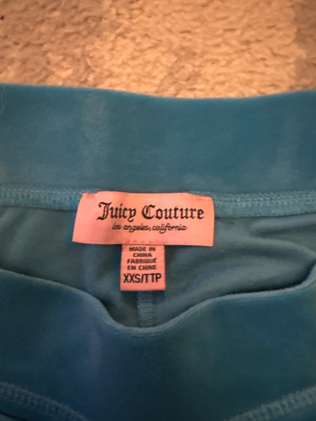 Juicy Couture Velour Track Pants XXS Blue - photo 4