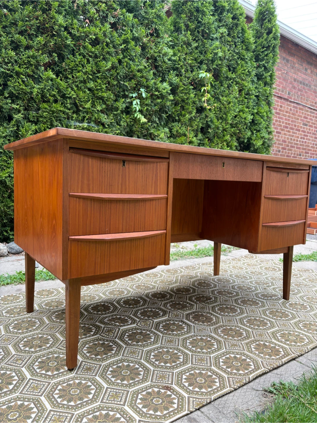 Danish MCM Teak Desk - photo 3
