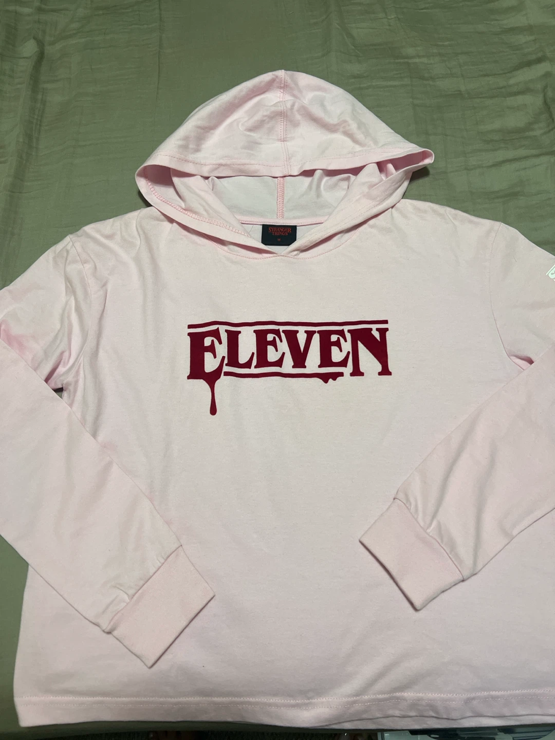 Stranger Things Eleven Pink Hoodie Size M