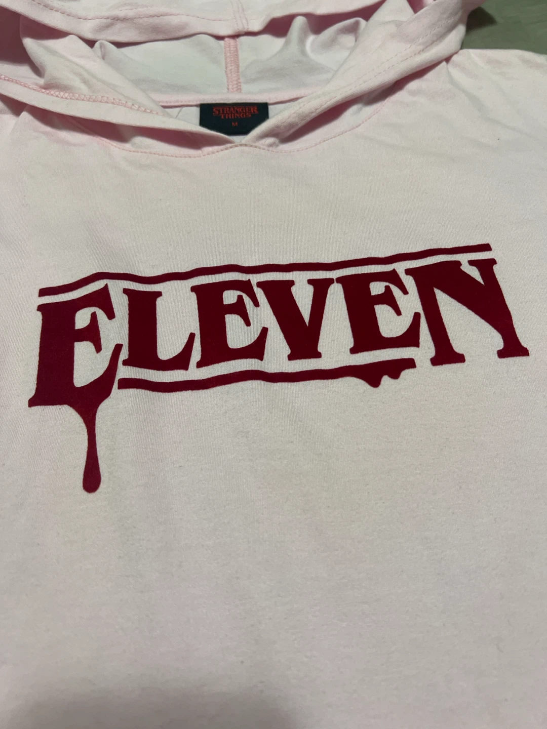 Stranger Things Eleven Pink Hoodie Size M - photo 2