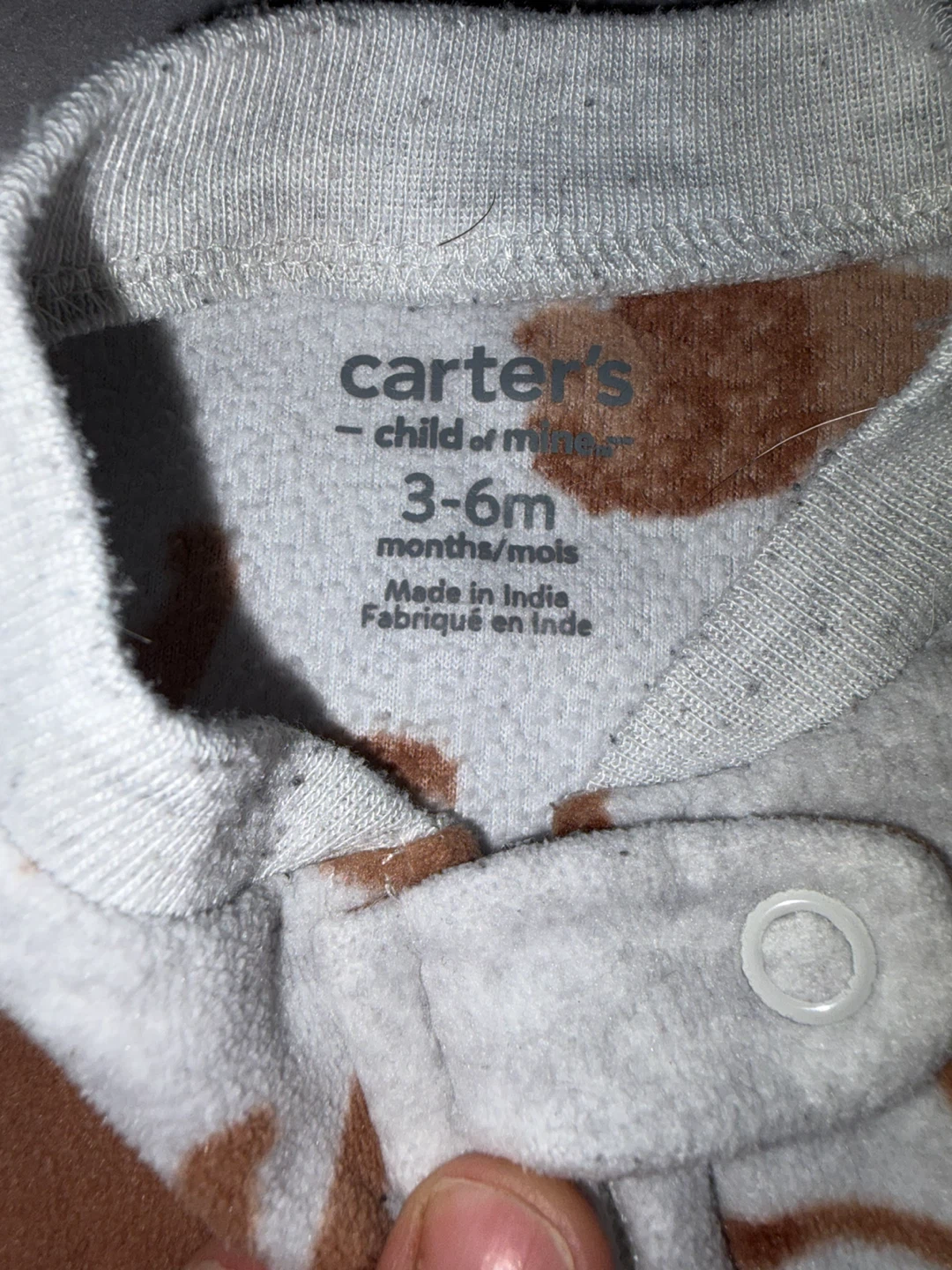 Pyjama une pièce Carter's 3-6 mois motifs lions - photo 2