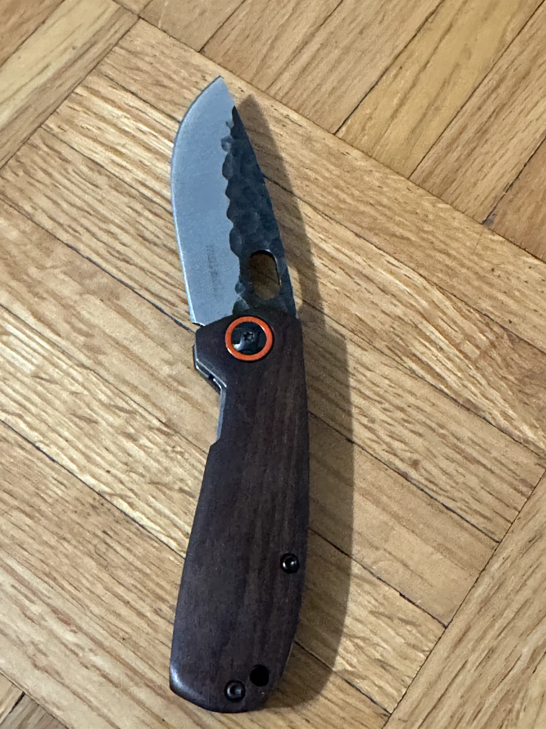 Folding Knife with Wood Handle