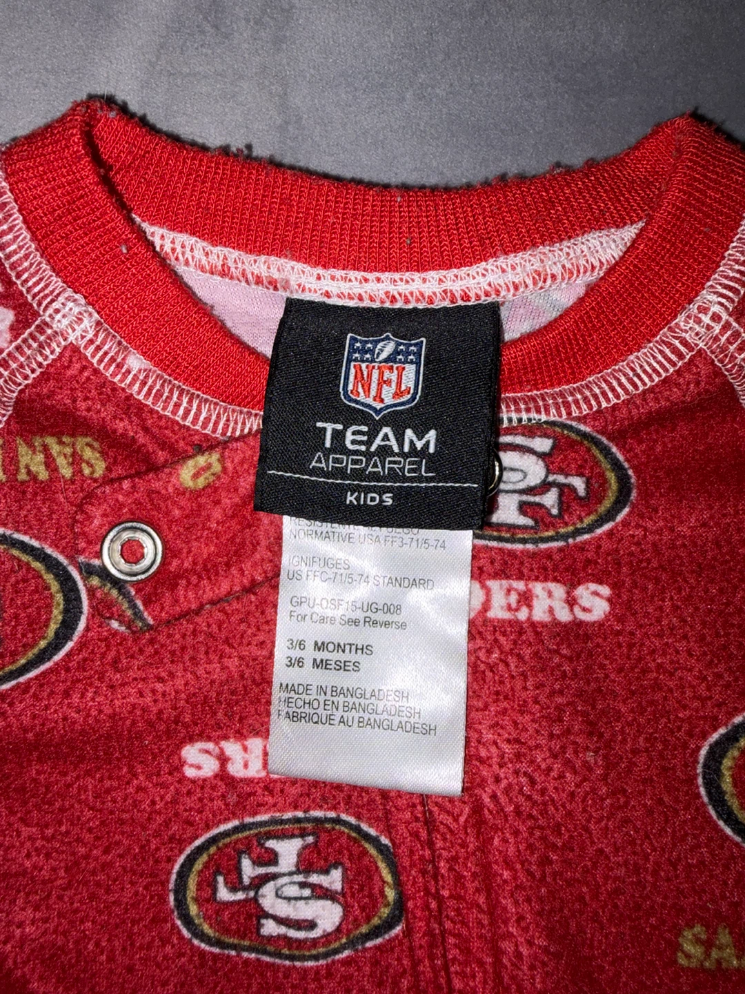 Combinaison San Francisco 49ers NFL Bébé 3-6 Mois - photo 2
