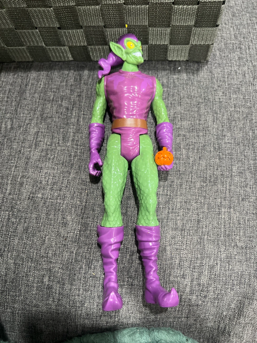Green Goblin Action Figure with Pumpkin Bomb