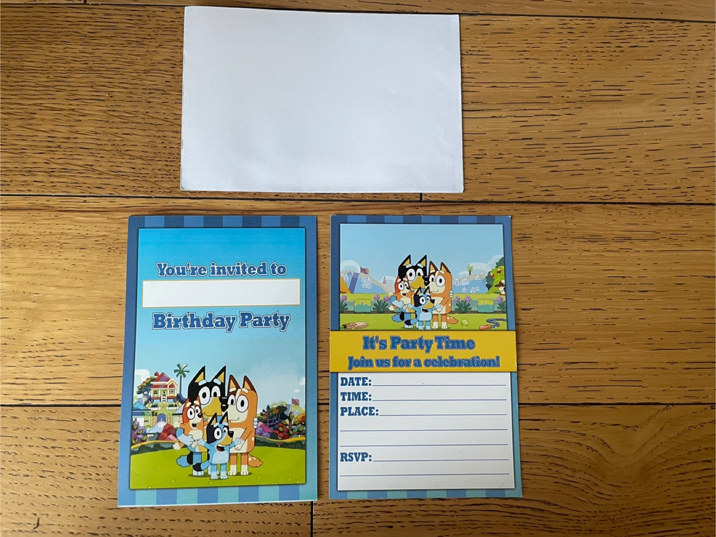 Bluey Party Invites